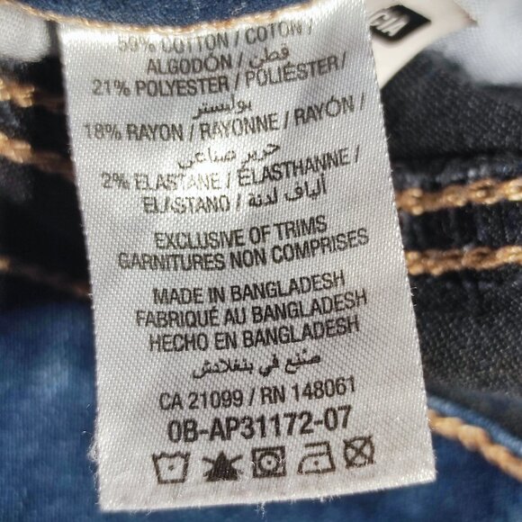 Ardene Eightytwo jeggings high-rise women's youth size 3 denim blue stretch - Picture 8 of 13